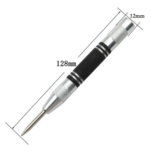 2pc Spring Type Automatic Center Punch Locator Glass Striker Window Breaker Punch Centering Punch Punch Tool