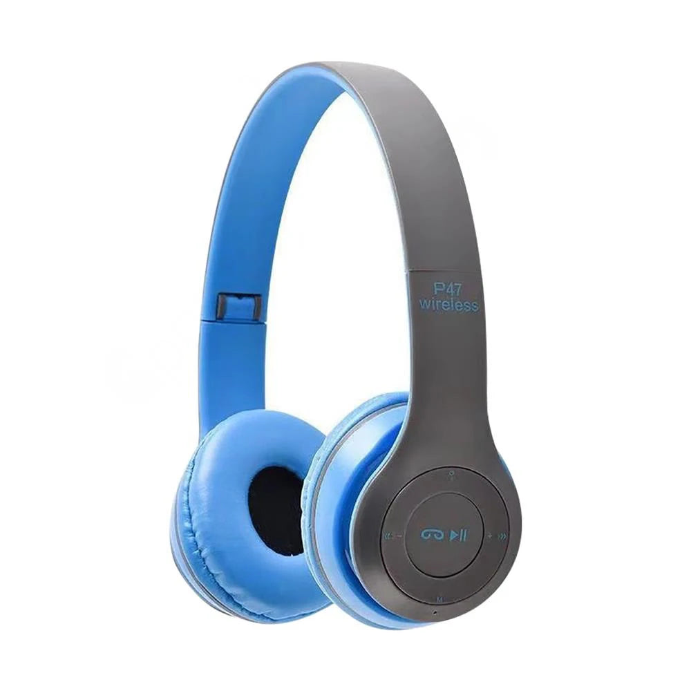 P47 Wireless Bluetooth Headphone With Microphone Foldable Headsets Bass HiFi Sound Music Stereo Earphone For Smart Phone TV Game