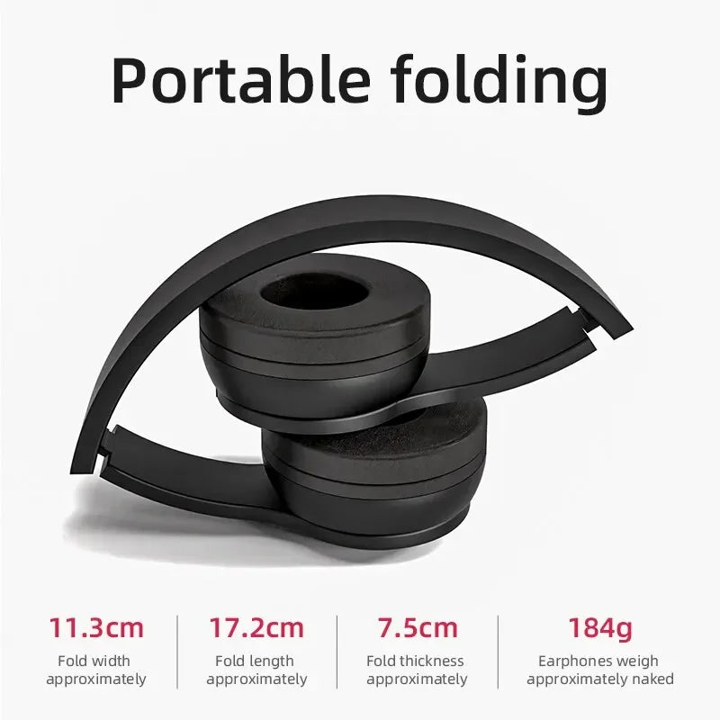 P47 Wireless Bluetooth Headphone With Microphone Foldable Headsets Bass HiFi Sound Music Stereo Earphone For Smartphones TV Game