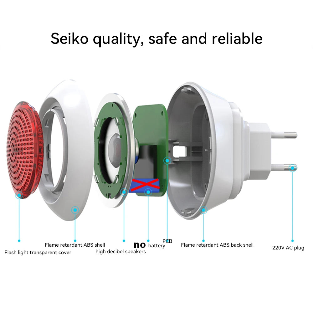 Meian Tuya 100dB Siren Alarm Wireless Sirena Alarma Linkage Security Protection Control Via Smart Life APP ZigBee 3.0 Gateway