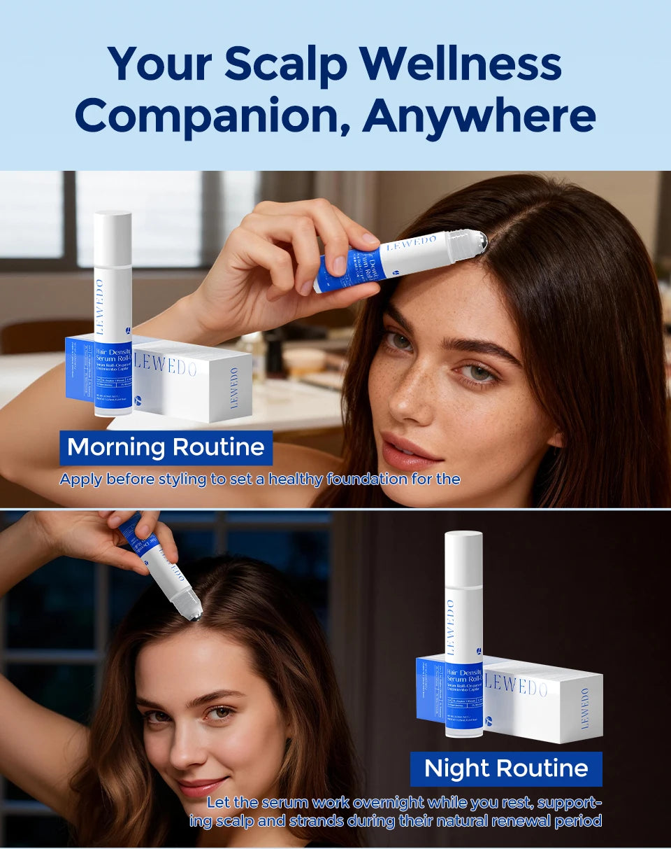 Bodywise Roll-on Ball Rosemary Hair Care Essence Nourishing Anti-Frizz Hair Serum Long-lasting Strengthening Scalp Treatment