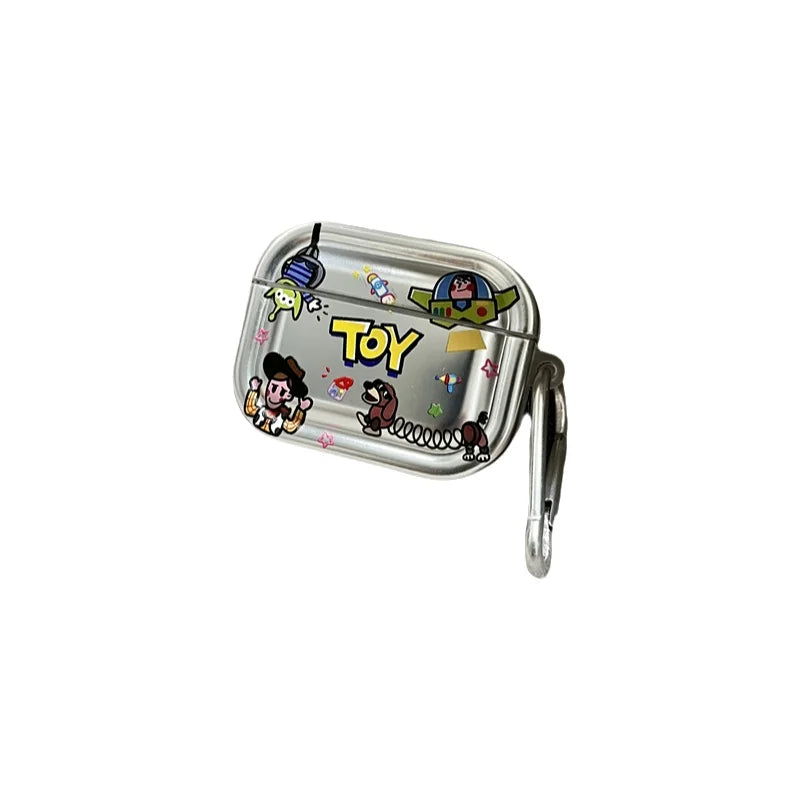 Toy Story Buzz Lightyear Airpods 2/3/4 Generation Bluetooth Earphone Protective Case Personalized Trendy Cool Pendant Convenient