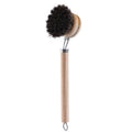 Bamboo Dish Scrub Brush Kitchen Wooden Cleaning Scrubbers Cleaning Brush For Washing Dish Cast Iron Pan Pot Kitchen Tools