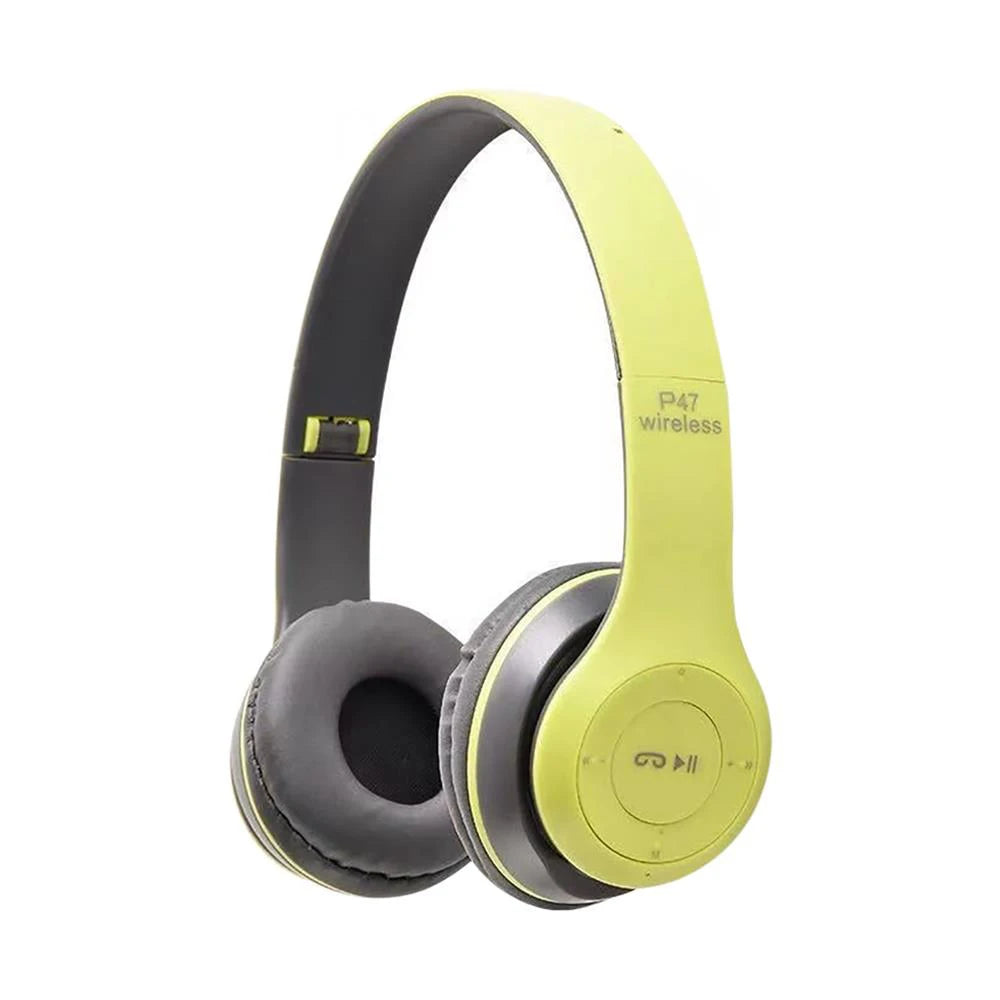 P47 Wireless Bluetooth Headphone With Microphone Foldable Headsets Bass HiFi Sound Music Stereo Earphone For Smart Phone TV Game