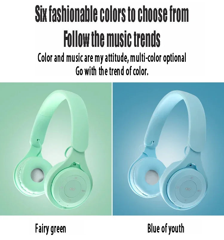 Stereo Y08 Headset 5.3 Bluetooth Headset Folding Wireless Sports Earphone Gaming Headsets Over-ear Headphones for Android ios