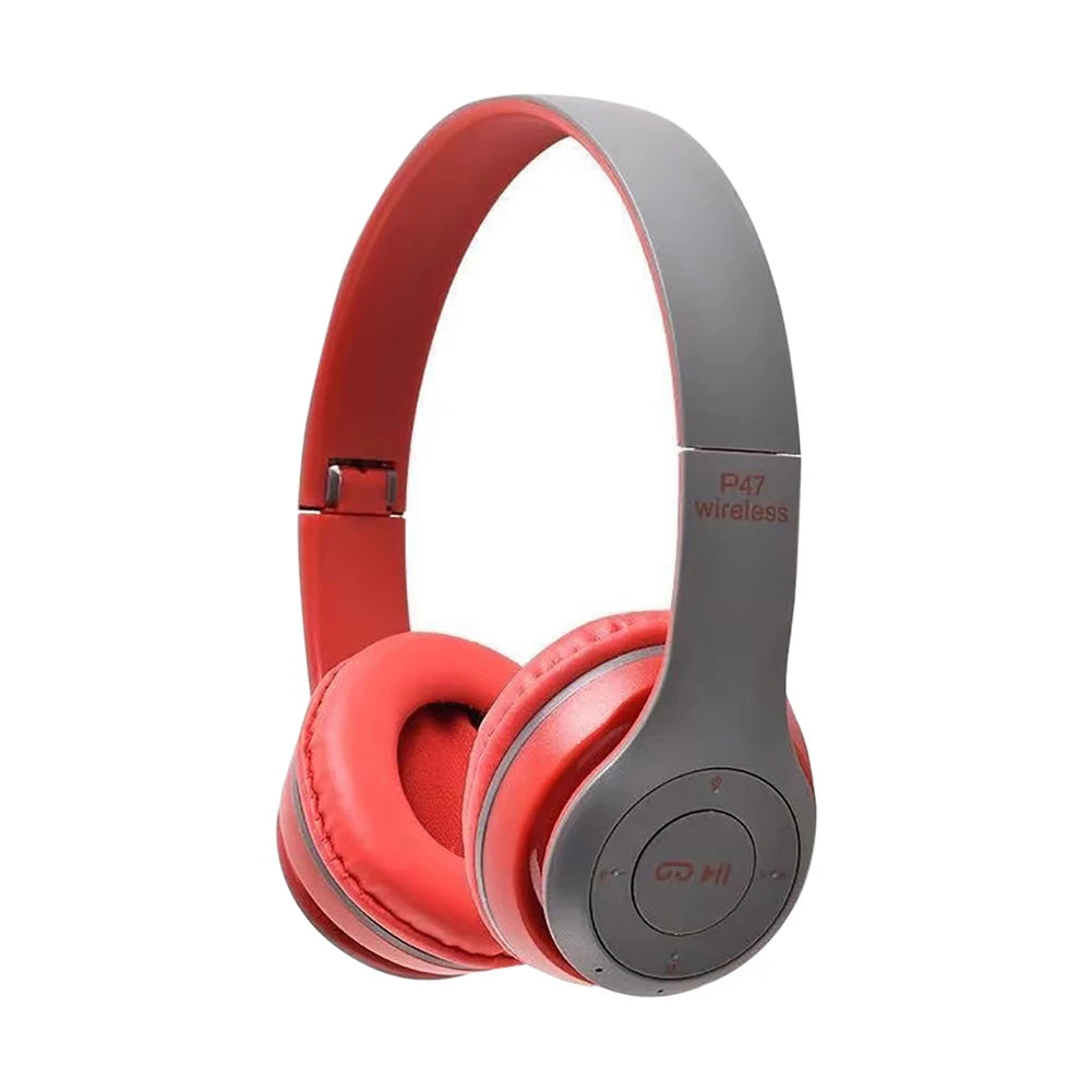 P47 Wireless Bluetooth Headphone With Microphone Foldable Headsets Bass HiFi Sound Music Stereo Earphone For Smart Phone TV Game