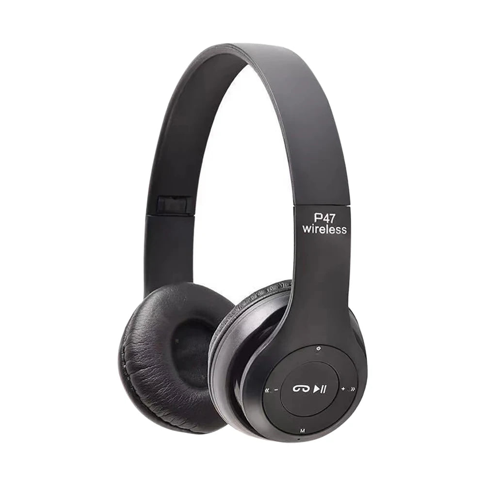 P47 Wireless Bluetooth Headphone With Microphone Foldable Headsets Bass HiFi Sound Music Stereo Earphone For Smart Phone TV Game