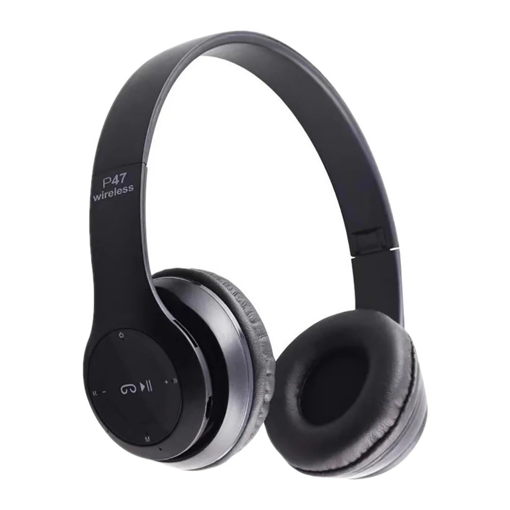 P47 Wireless Bluetooth Headphone With Microphone Foldable Headsets Bass HiFi Sound Music Stereo Earphone For Smart Phone TV Game