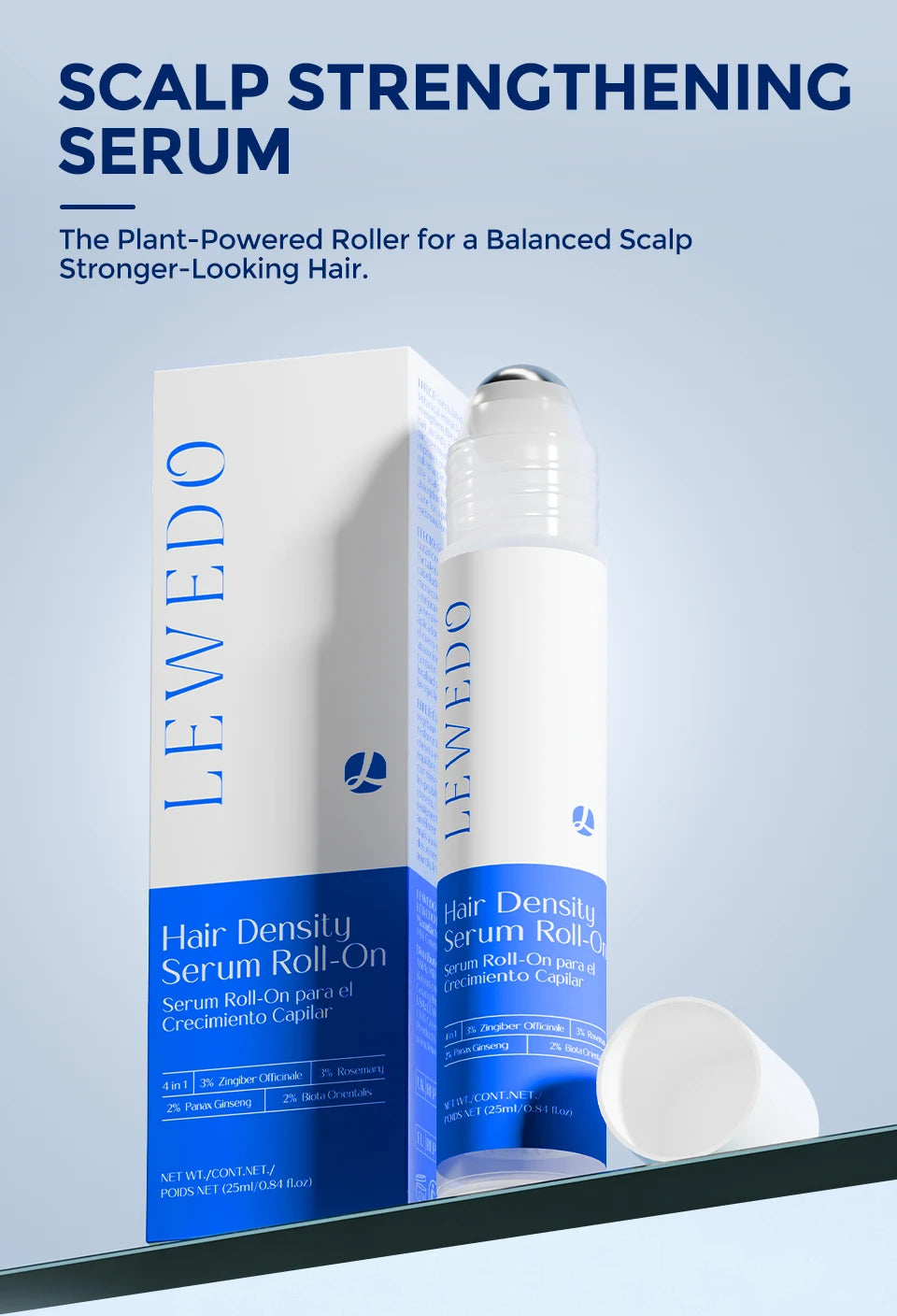 Bodywise Roll-on Ball Rosemary Hair Care Essence Nourishing Anti-Frizz Hair Serum Long-lasting Strengthening Scalp Treatment
