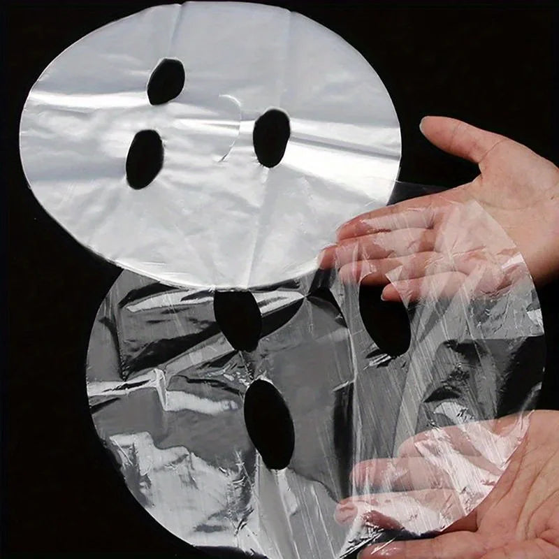 100PCS Mask Sheets - Skincare Essentials for a Glowing Complexion - Disposable Clear Hydrating Mask Facial Treatment Too face