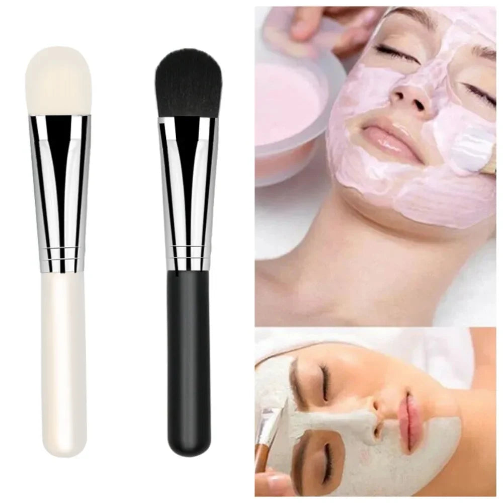 Face Mask Brush Flat Soft Hair Facial Cleansing Skin Care Blender Foundation Applicator Concealer Brush Beauty Makeup Tool