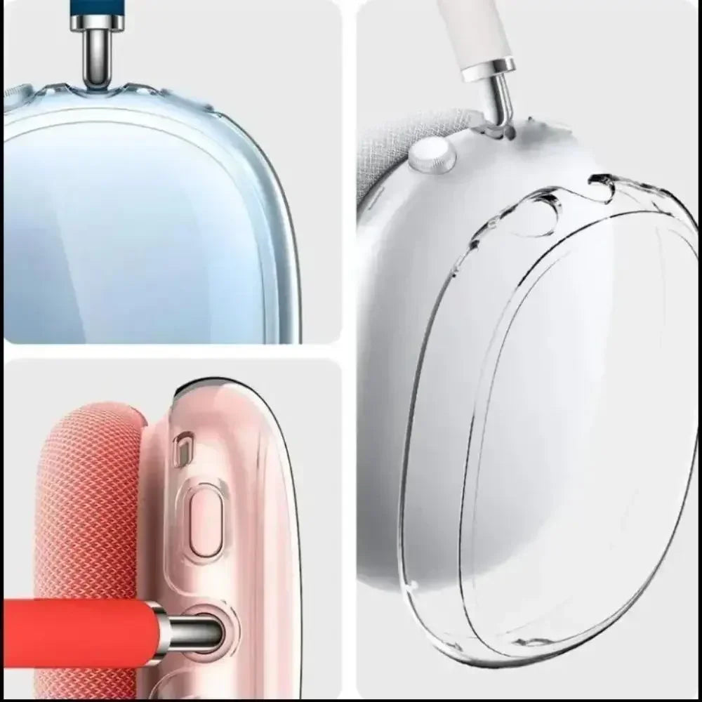 3 in 1 Soft Silicone Skin Protector Headphones Case For Airpods Max Cases Anti Scratch Shockproof Earphone Cover Accessories