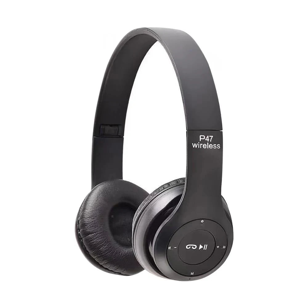 P47 Wireless Bluetooth Headphone With Microphone Foldable Headsets Bass HiFi Sound Music Stereo Earphone For Smart Phone TV Game
